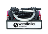 Westfalia Portabicicletas BC 60 para Enganches - Incluye Bolsa; portabicicletas para 2 Bicicletas; apto para Bicicletas Eléctricas; plegable