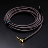 BOSS BIC-P18A Cable de instrumento con conectores de 1/4 de pulgada de recto a ángulo recto, 18ft / 5.5m