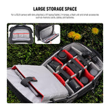 NEEWER 2 en 1 Mochila con Ruedas para Cámara con Divisor Prueba de Golpe,Asa Retráctil, Cinturilla, Funda para Lluvia, Mochila de Mano para Cámara, Trípode, Flash, Lente, Portátil, Color Negro, PB027