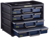 MM Spezial - Organizador de herramientas con 4 compartimentos, color azul