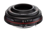 Pentax 21390 HD Pentax-DA 40 mm F2.8 Limited Objetivo Negro