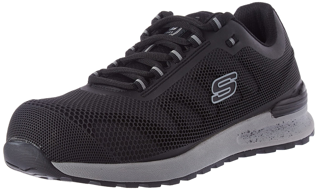 Skechers BULKLIN BRAGOO, Zapatillas para Hombre, Black KPU + Mesh, 39 EU