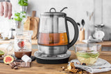 Gastroback Tetera eléctrica 1400W con accesorio para te y baño maría, para café o té 42438