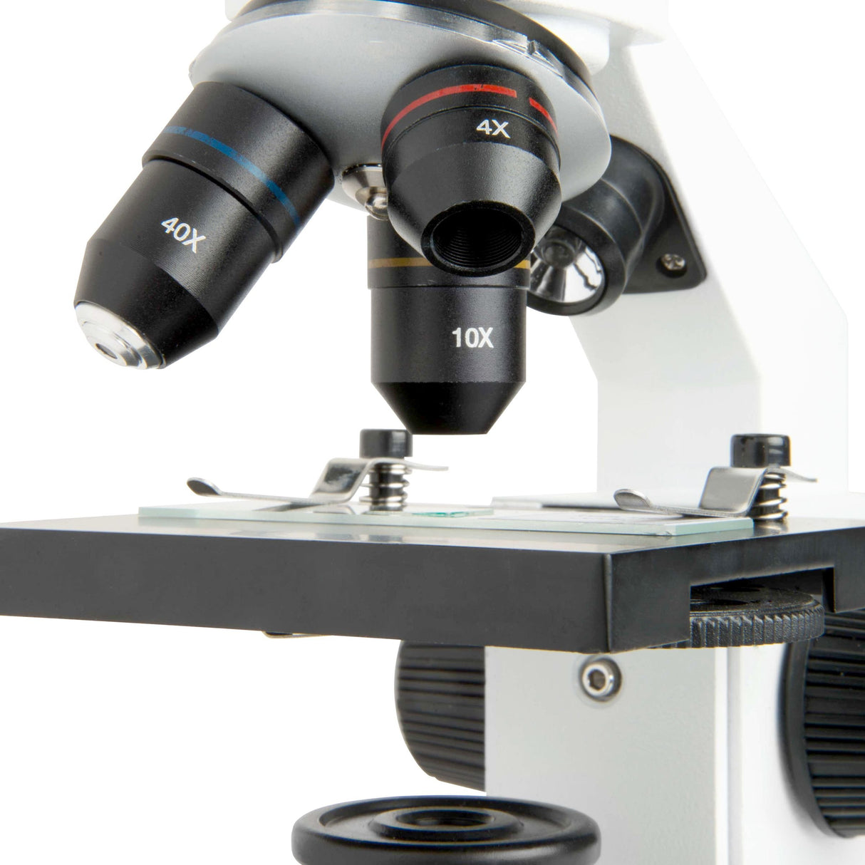 Celestron 44128 CL-CM800: microscopio compuesto, 40x-800x aumentos, blanco