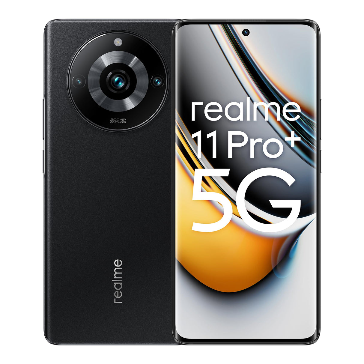 realme 11 Pro+ 5G 12+512GB Smartphone, Cámara SuperZoom OIS de 200 MP, Pantalla de visión curva de 120 Hz, gran batería de 5000 mAh, Carga SUPERVOOC de 100 W, Negro astral, Versión española