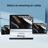 Hisense HS205G - Barra de Sonido 2.0, 120W, Dolby Audio, DTS Virtual X, Bluetooth, HDMI ARC/Optical/AUX/USB, 4 Modos de Sonido