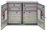 Burg-Wachter KC200HL Sterling Gabinetes de llaves de doble puerta resistentes, gris, 200 ganchos para llaves