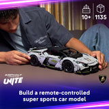 LEGO Technic Superdeportivo Lamborghini Revuelto - Maqueta de Coche Teledirigido de Juguete con Luces, Dirección y Batería Recargable - Regalo para Niños de 10+ Años 42214