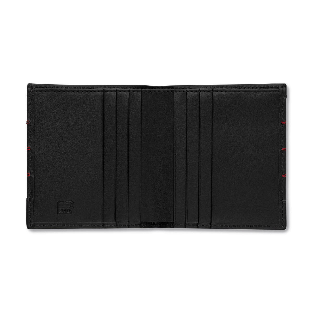 Audi collection 3152201300, Cartera de Piel para Hombre, protección RFID, Color Negro/Rojo Unisex Adulto, Talla única