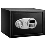 Amazon Basics Caja Fuerte de Seguridad de Acero con Cerradura con Teclado, Protege Dinero, Joyas, Documentos de identificación, 14 l, 35 cm x 25 cm x 25 cm, Color Negro