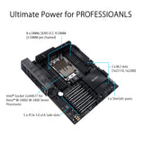 ASUS Pro W790-ACE Placa Base Intel W790 (LGA 4677 CEB con PCIe 5.0 x16, M.2, LAN 10G y 2.5G, gestión remota de Nivel de Servidor, 12+1+1 DrMOS, USB 3.2 Gen 2x2 Type-C Frontal y Trasero), Negro