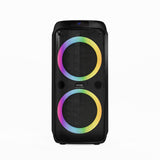 R-MUSIC - Party Boost M - Altavoz de Alta Potencia - Bluetooth 5.3, 11h de autonomía, RGB, Modo Karaoke, Micrófono con Cable, Mango Integrado, Ecualizador
