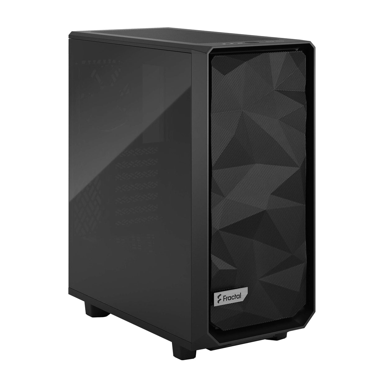 Fractal Caja Design MESHIFY 2 Compact Cristal Templado Negro Dark Tint (FD-C-MES2C-02)