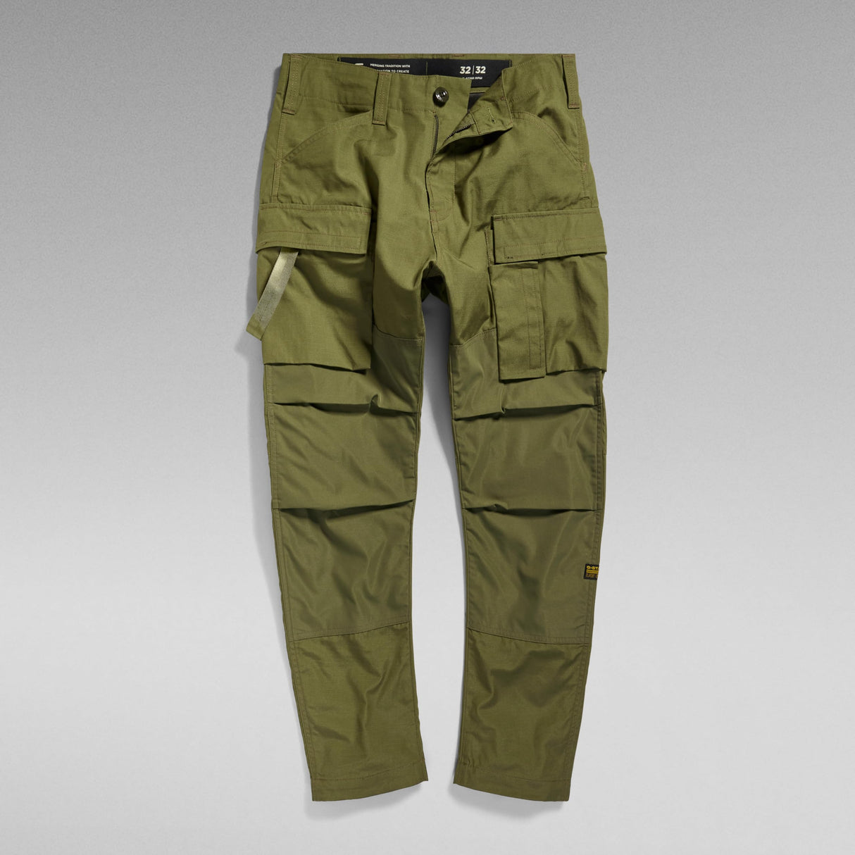 G-STAR Para Hombre Pantalones 3D Regular Tapered Cargo 2.0, Verde (Shadow Olive D24308-D384-B230), 32W / 32L