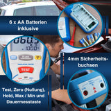 PeakTech 2695 – Probador de aislamiento, calibrado, probador de continuidad, voltímetro, circuitos, fusibles, mínimo/máximo, retención de datos, TUV/GS - 125V, 250V, 500V, 1000V