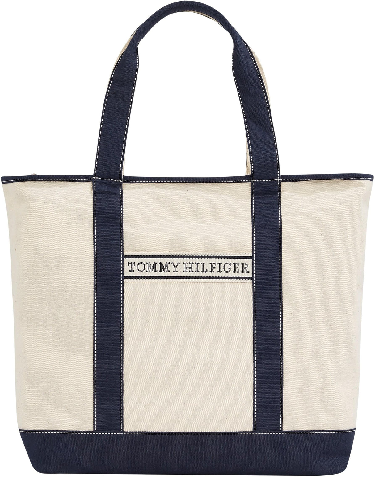 Tommy Hilfiger Bolso Tote Mujer Summer Canvas con asa, Azul (Space Blue), Talla Única