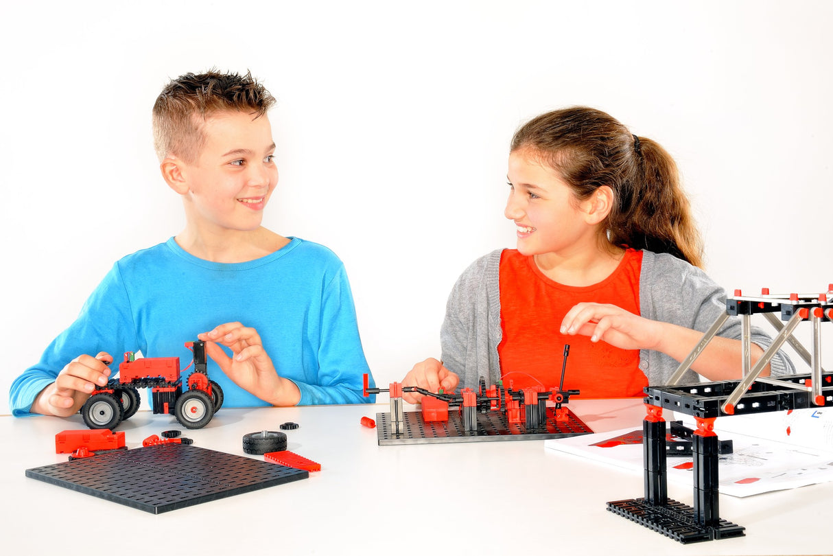 fischertechnik ADVANCED Mechanic & Static 2, 536622 – kit de construcción, juguete educativo para niños, 30 modelos, 1 motor, a partir de 9 años