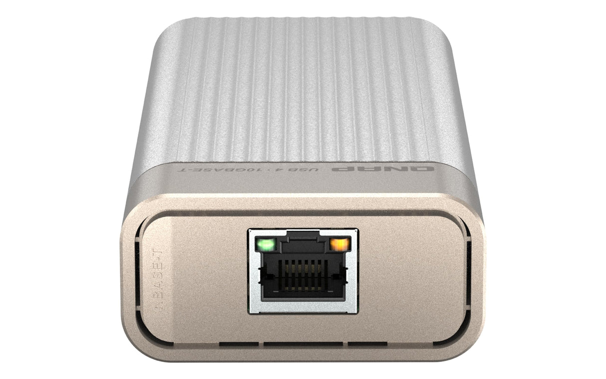 QNAP Adaptador de Red 10GBASE-T a USB 4 Tipo C y Compatible con Thunderbolt 3/4 (QNA-UC10G1T)