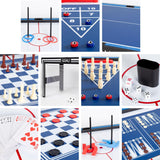 ColorBaby CB Games - Mesa multijuegos 20 en 1, Futbolín, Hockey, Billar, Baloncesto, Juegos de Mesa, 120x110x82 cm, Futbolines para niños, Futbolín Infantil, Regalo para Toda la Familia (85422)