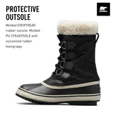 Sorel Winter Carnival Boot WP, Botas de invierno, Mujer, Black Stone Collection 2024 2025, 38 EU
