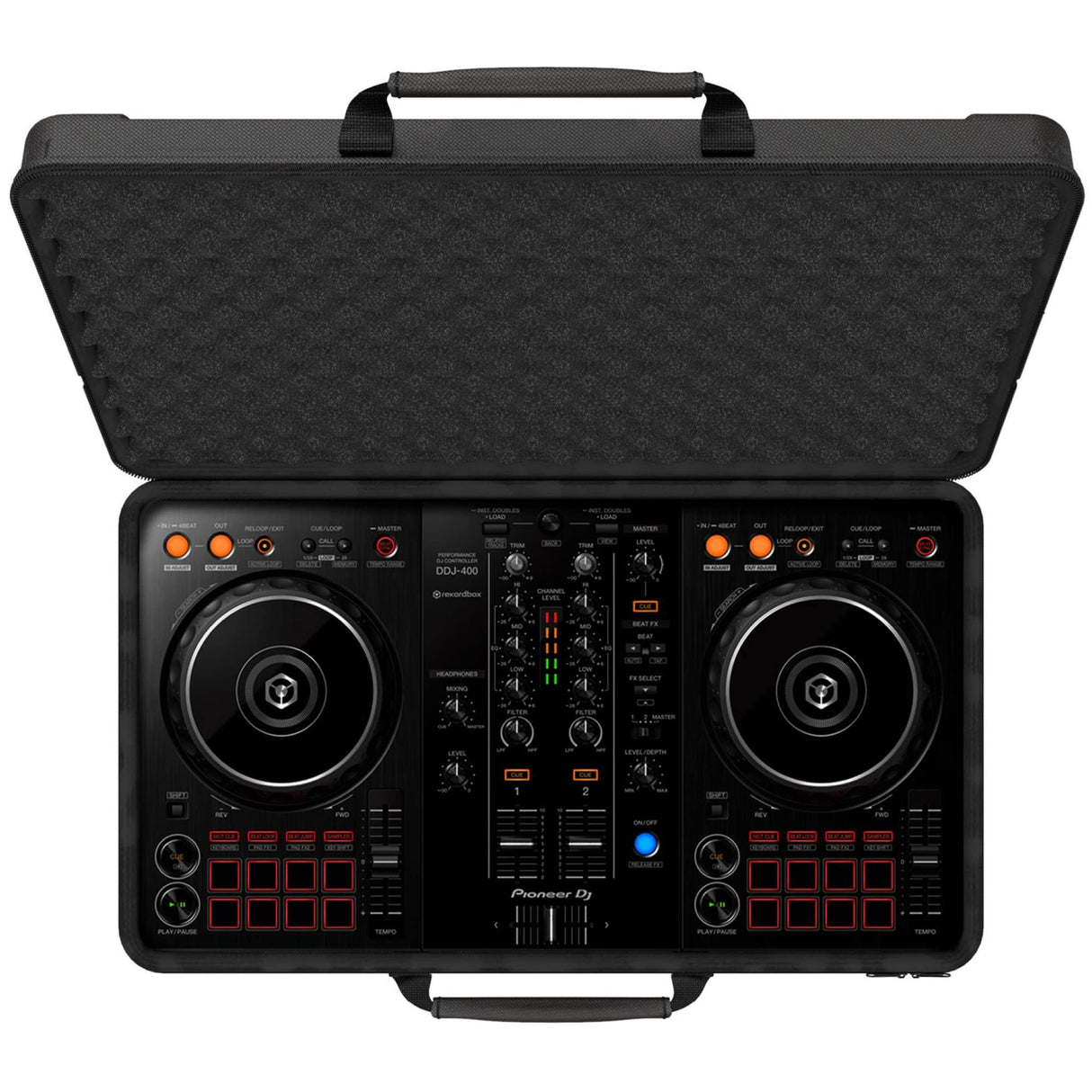 Audibax Atlanta Case 60 Bolsa Maleta para Pioneer DJ DDJ FLX4 - DDJ-400 - SB3 - SB2 - Traktor S2 MK3
