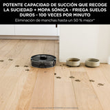 SHARK Robot Aspirador 2 en 1 ai Ultra [RV2600WDEU]: Potente Capacidad de succión, mopa sónica, Anti Hair Wrap, alfombras y Suelos Duros, aplicación por Wi-Fi