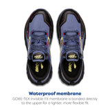 BROOKS Cascadia 18 GTX, Sneaker Mujer, Gris Azul/Negro/Rosa, 38 EU