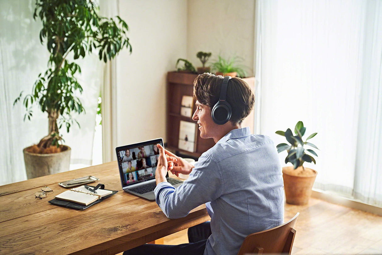 Sony WH1000XM4 - Auriculares inalámbricos Noise Cancelling (Bluetooth, Alexa/Google Assistant, 30 h de batería, para Trabajar en casa, Micro Manos Libres), Negro, Talla Única