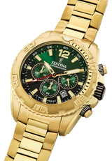 Reloj FESTINA para Hombre F20684/3 Timeless Chronograph Caja de Acero Inoxidable 316l Dorado Correa de Acero Inoxidable 316l Dorado