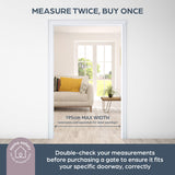 Dreambaby Discovery Flex Configure Adapta - Puerta de Seguridad Plegable para niños de 3 Paneles, se Adapta a Aberturas de 74,5 cm a 195 cm de Ancho y 74 cm de Alto, con función Smart Stay Open y