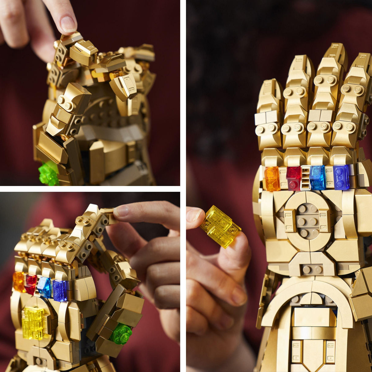 LEGO Marvel Guantelete del Infinito, Maqueta del Guante de Thanos de los Vengadores, Regalo para Hombres y Mujeres y Frans de Superhéroes, Set de Construcción para Adultos Coleccionable 76191