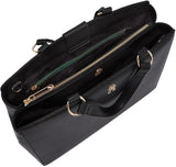 Tommy Hilfiger Bolso Satchel Mujer con Monedero, Negro (Black), Talla única