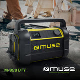 Muse M-928BTY. Radio para el Sitio de Trabajo con Bluetooth. Radio FM PLL. Potencia de Salida 20W. Display 0,5”. Antena de Varilla giratoria. Diseño IP64 a Prueba de Salpicaduras de Polvo