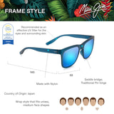 Maui Jim Pehu Gafas, Matte Navy, 55-19-145 Unisex Adulto