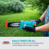 Gardena Set Ready-To-Use de podadora telescópica a batería TCS 20/18V P4A: sierra de mano hasta 4 m, 20 cm longitud de espada, cabezal flexible, inc. batería P4A 18 V y correa de transporte (14770-20)