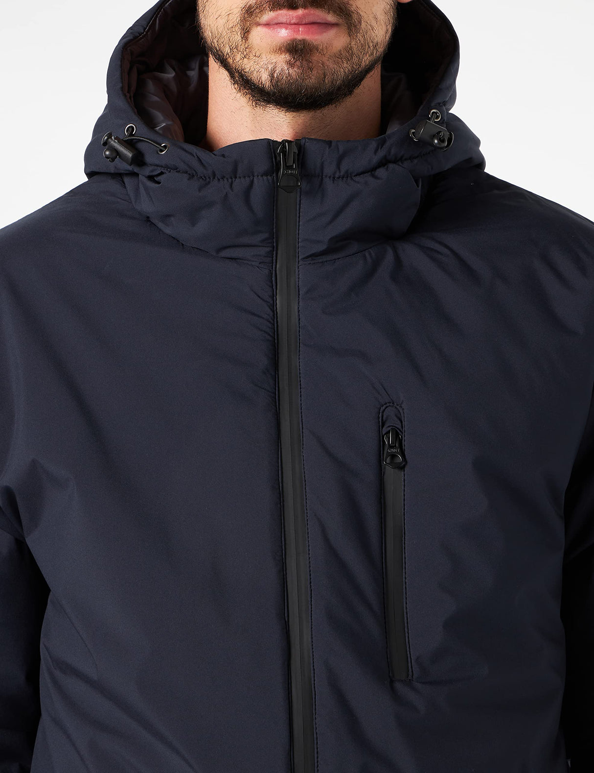 Schott NYC Fargo2 Chaqueta con Cremallera soldada Schott, Azul Marino, M Unisex Adulto