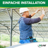 InLine Cable solar de 6 mm², 100 m, cable de instalación, por metro, rojo, H1Z2Z2-K, fotovoltaico, resistente a los rayos UV y duradero, 94600R