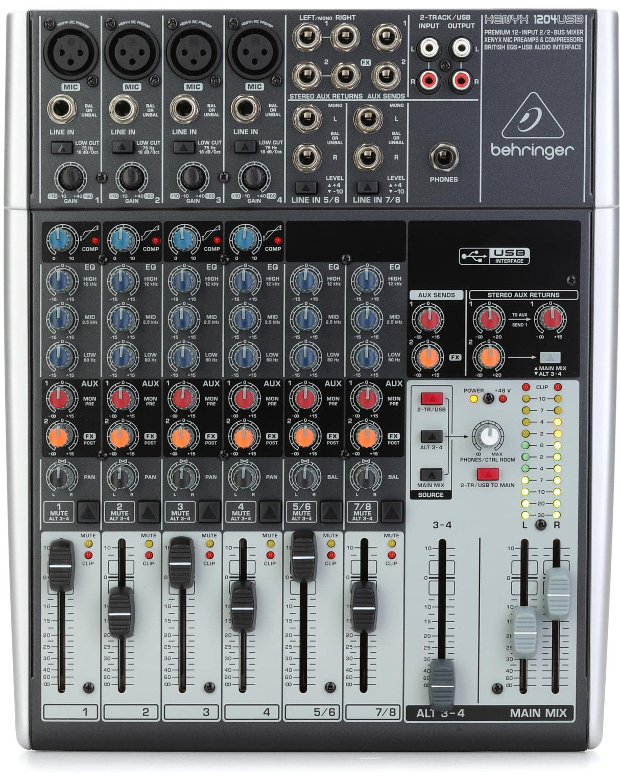 Behringer XENYX 1204USB - Mesa de mezclas