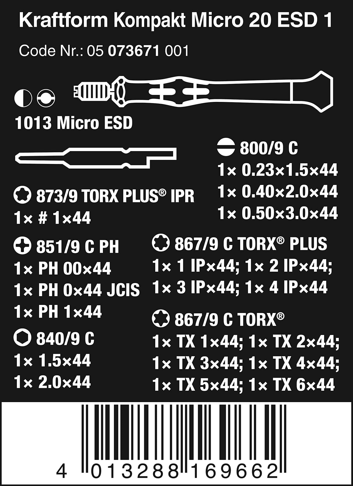 Kraftform Kompakt Micro-Set ESD/20