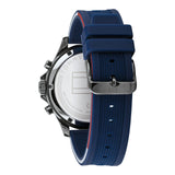 Tommy Hilfiger Reloj Analógico de Cuarzo Multifunción para Hombre con Correa de Silicona Azul Marina - 1791721