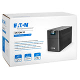 Eaton SAI 5E Gen2 1200 USB DIN Sistema de Alimentación Ininterrumpida, Line Interactive, 5E1200UD, 1200 VA (4 Tomas DIN, Silencioso, Software de Apagado)