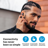 Sennheiser Consumer Audio MOMENTUM True Wireless 4 - Auriculares inteligentes con Bluetooth 5.4, sonido nítido, diseño cómodo, duración de la batería de 30 horas, ANC adaptativo, LE y Auracast, blanco