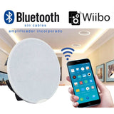 Wiibo Spirit 90BT - Altavoces de Techo con Bluetooth - 2 Altavoces Empotrables de 30 W - Altavoces de Techo de 5,25 Pulgadas - Amplificador Incorporado - Altavoz Activo y Pasivo de 2 Vías