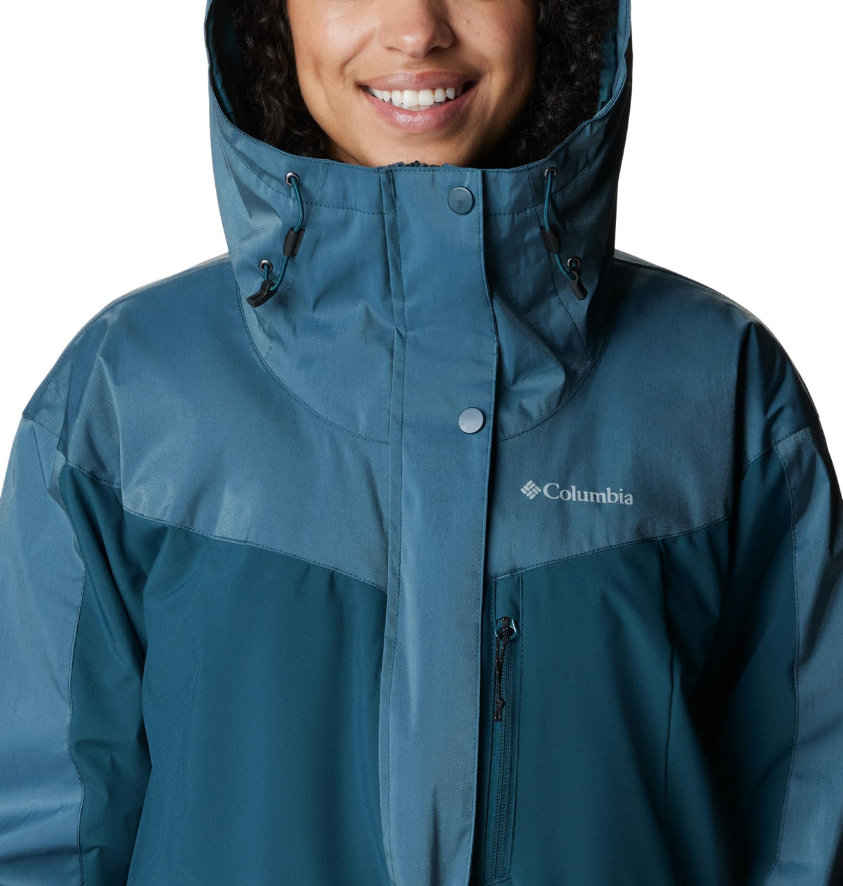 Columbia Point Park Chaqueta de Invierno, Mujer, Brillo de Onda Nocturna, Onda Nocturna, L