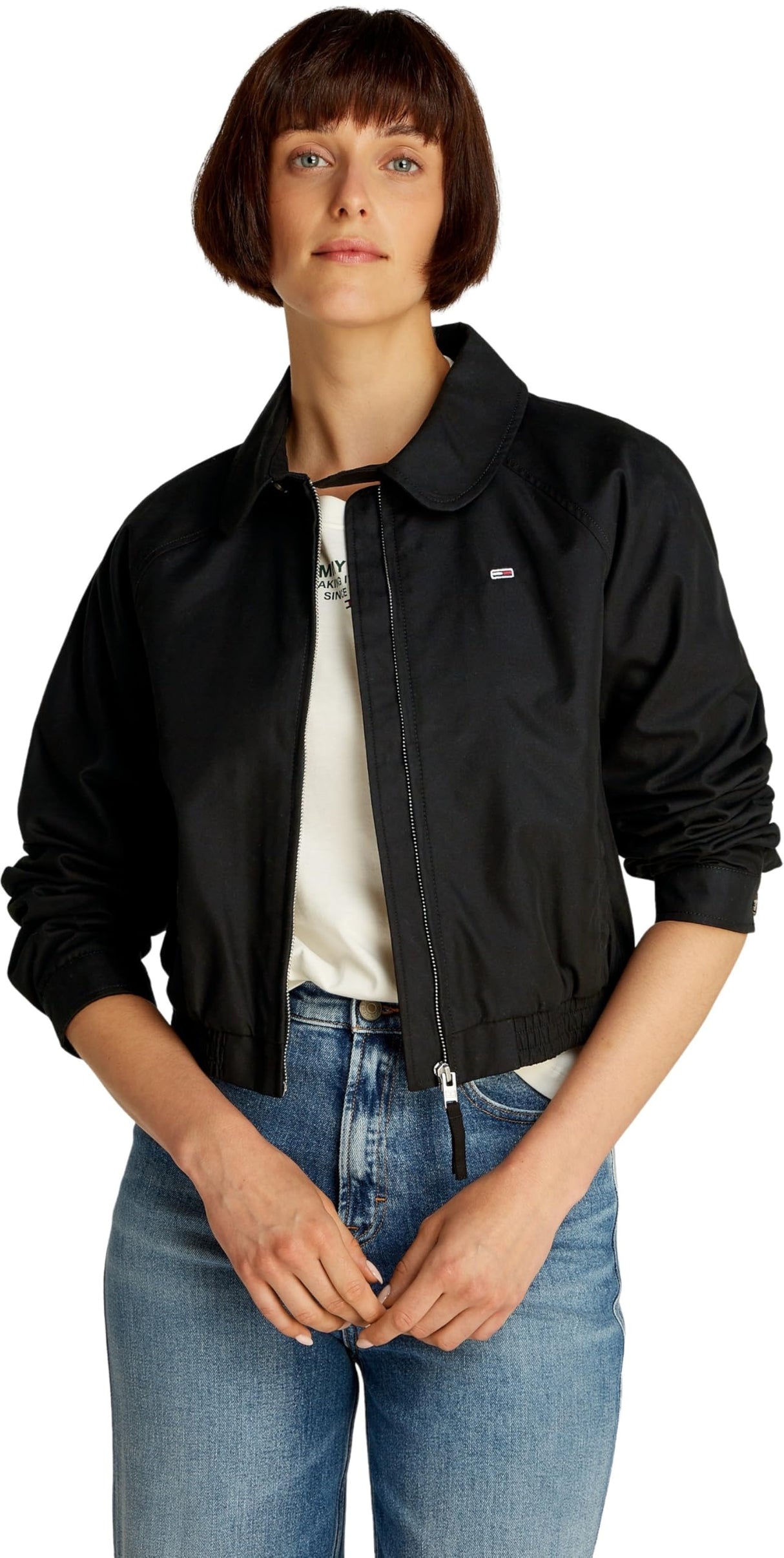 Tommy Jeans Tjw Cotton Jacket Ext, Otras Chaquetas Mujer, Negro (Black), XL Grande