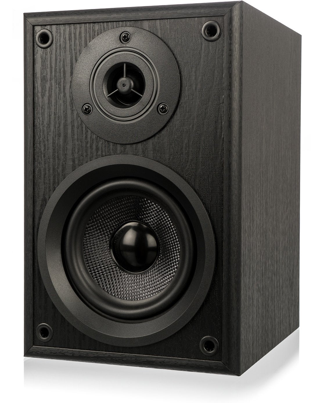 Dual Juego de altavoces activos LS 100 (entrada fono, amplificador integrado para tocadiscos, par) Negro