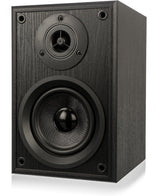 Dual Juego de altavoces activos LS 100 (entrada fono, amplificador integrado para tocadiscos, par) Negro