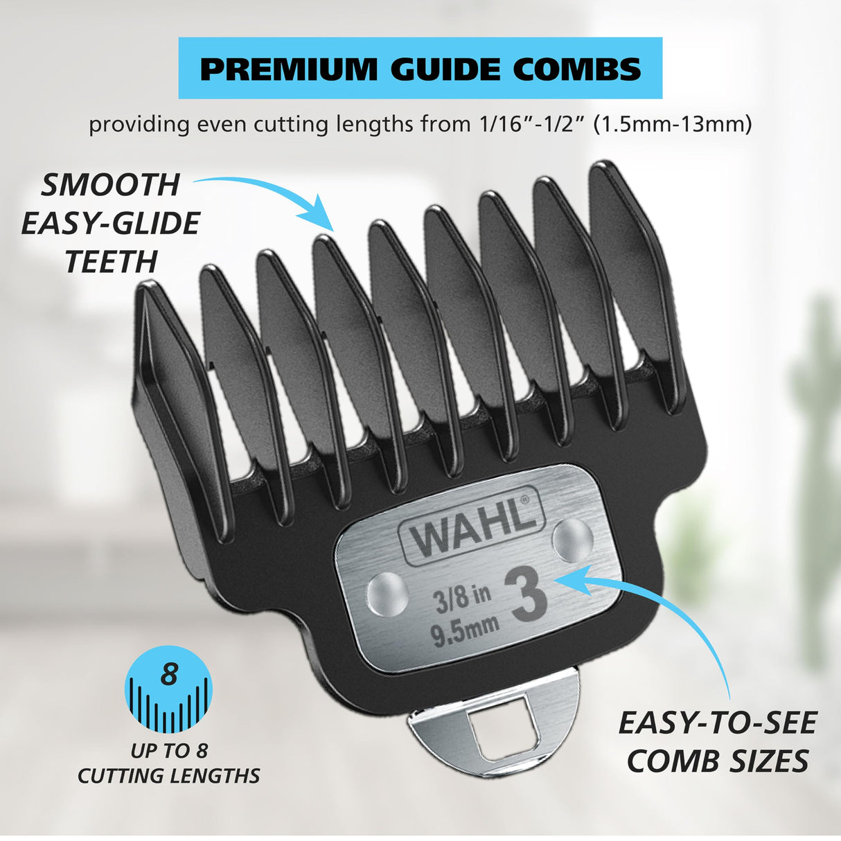 Wahl Pro Series High Visibility Trimmer, Cuchilla de Corte Cercano, Ion-Litio, Cortabarba totalmente lavable, Kit de Aseo, Cabezales Intercambiables, Profesional, Sin Cable, Corte Cercano