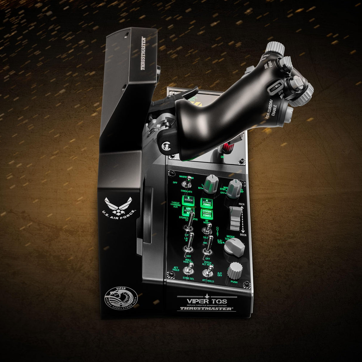 Thrustmaster Viper TQS Mission Pack para PC, Sistema de Cuadrante de Aceleración de Metal, Acelerador y Panel de Control Incluidos, Precisión con Efecto Hall, 64 Botones de Acción, 6 Ejes