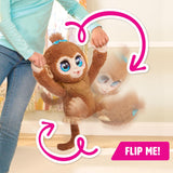 Just Play Mono de Peluche Interactivo Peanut The Playful Monkey de furReal, de 38 cm, con Sonidos, Juguetes para niños a Partir de 4 años